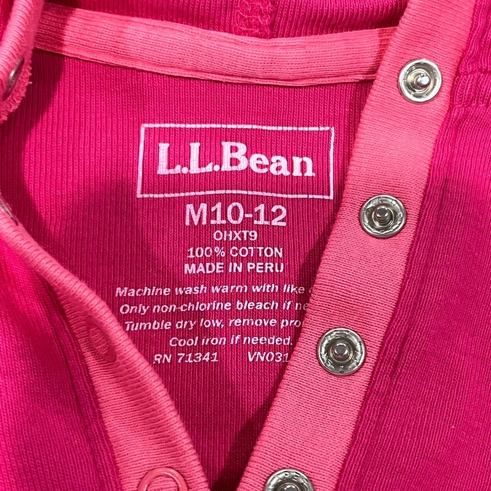 L.L. Bean Pink Pullover Hoodie - Picture 2 of 5